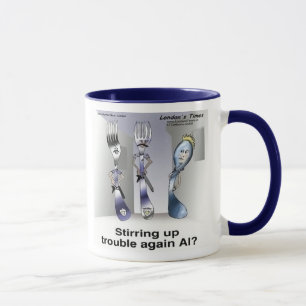 Rick London Funny Silverware Police Mug