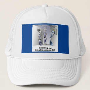 Rick London Funny Silverware Police  Trucker Hat