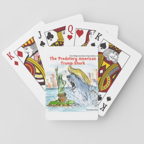 Rick London Funny Trump Shark Playing Cards