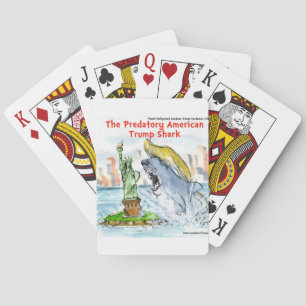 Rick London Funny Trump Shark Poker Cards