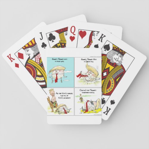Rick London Humpty Trumpty Funny Gifts Poker Cards