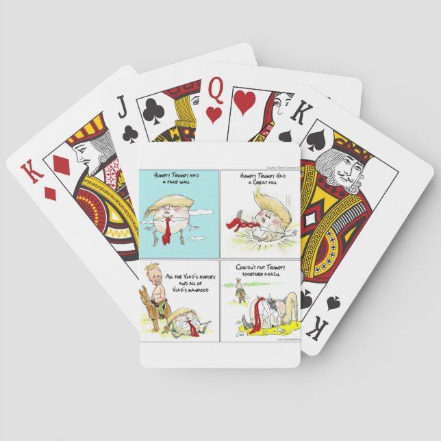 Rick London "Humpty Trumpty" Funny Gifts Poker Cards (Back)