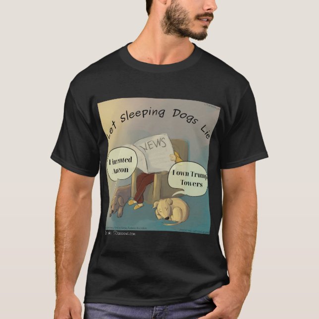 Rick London "Let Sleeping Dogs Lie" Funny Tshirt (Front)