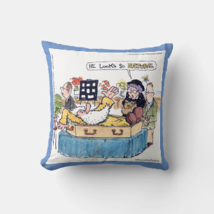 Rick London Old Hippie So Natural Funeral Throw Pillow