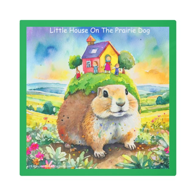 Rick London Prairie Dog Life Comic  Metal Print (Front)