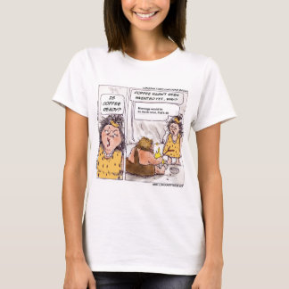 Rick London Prehistoric Coffee Funny Cartoon T-Shirt