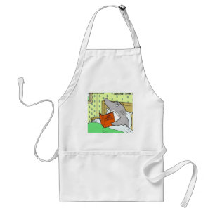 Rick London Shark Lawyer Funny Adult Apron