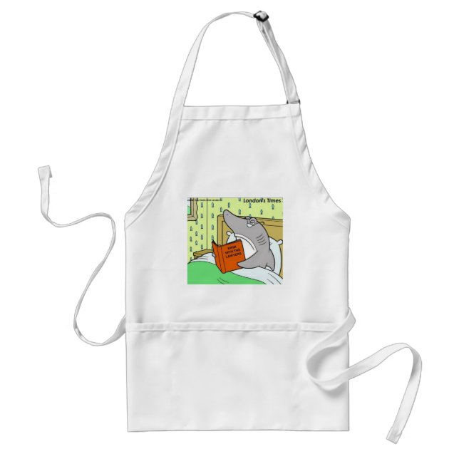 Rick London Shark Lawyer Funny  Adult Apron (Front)