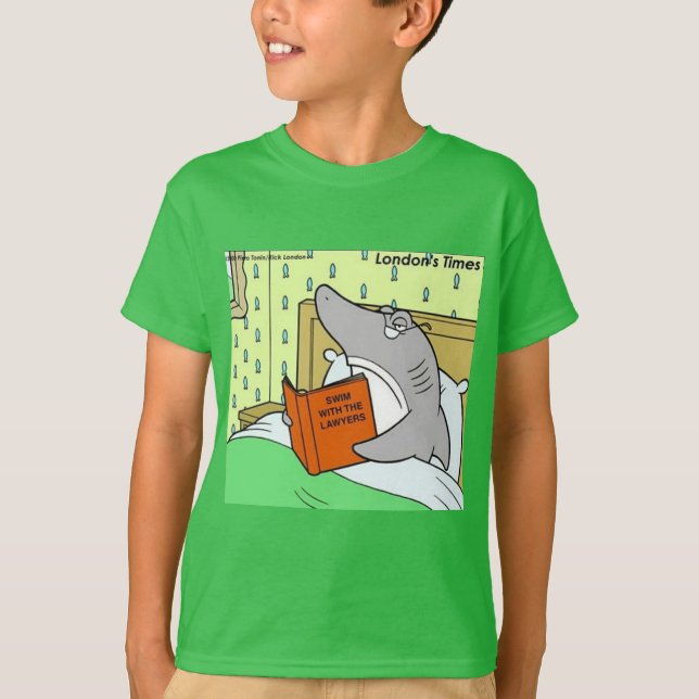 Rick London Shark Lawyer Funny  T-Shirt (Front)