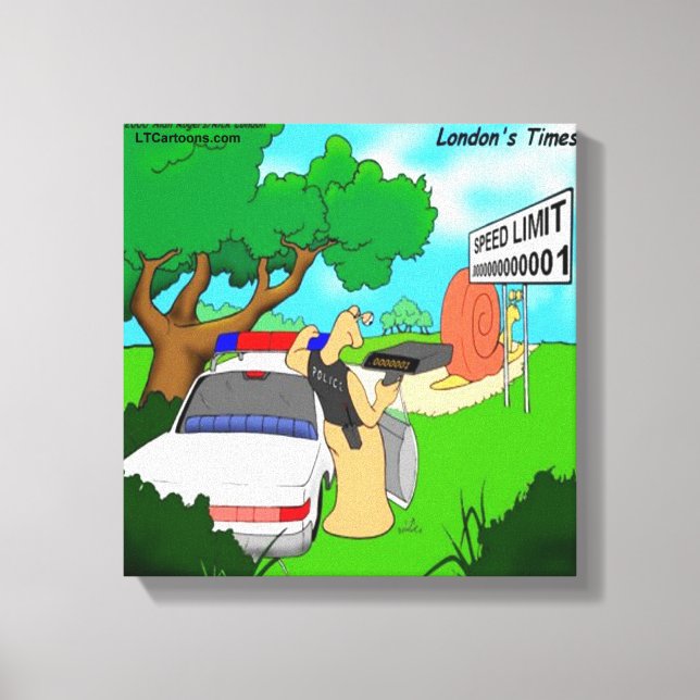 Rick London Slug Traffic Cop Canvas Print (Front)