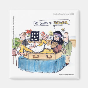 Rick London So Natural Funeral Funny Old Hippie Magnet