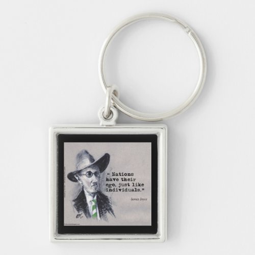 Rick London  Tom Kerr James Joyce  Ego Quote  Keychain