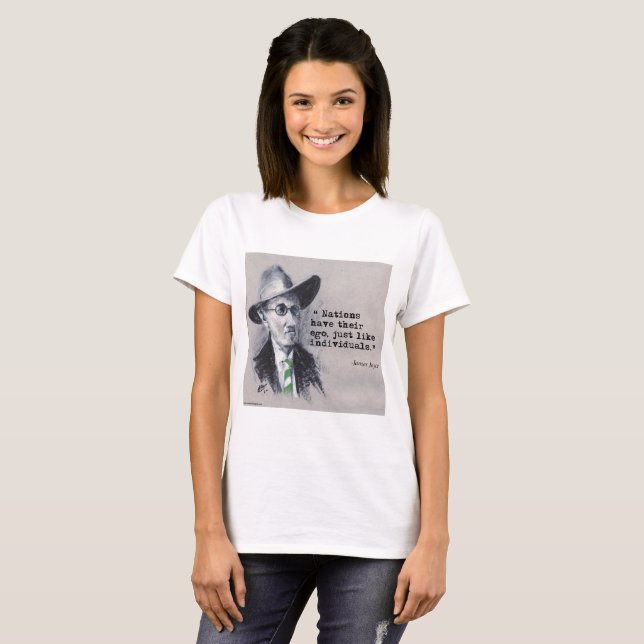 Rick London & Tom Kerr James Joyce & Ego Quote T-Shirt (Front Full)