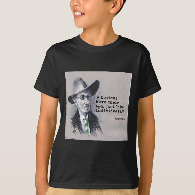 Rick London & Tom Kerr James Joyce & Ego Quote T-Shirt (Front)