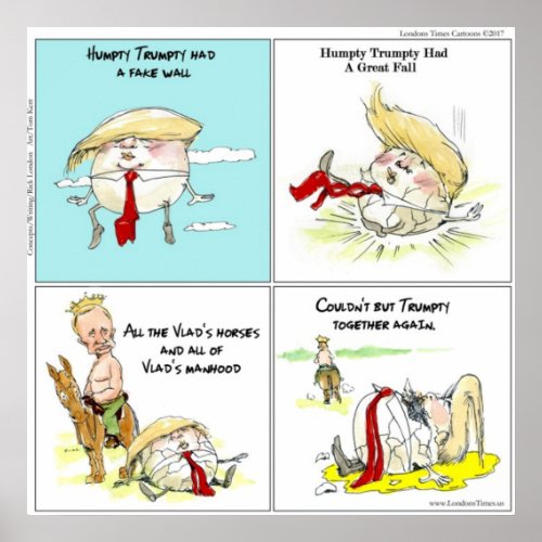 Rick London Trumpty Dumpty Funny Poster