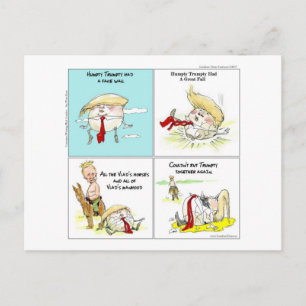Rick London "Trumpty Dumpty" Funny Trump Gift Postcard