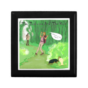 Rick London Turtle And The Wig Hair Funny Keepsake Box