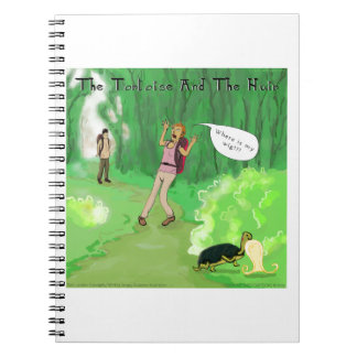 Rick London Turtle And The Wig Hair Funny Notebook