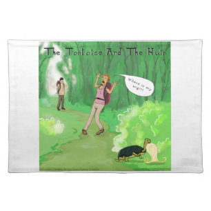 Rick London Turtle And The Wig Hair Funny Placemat