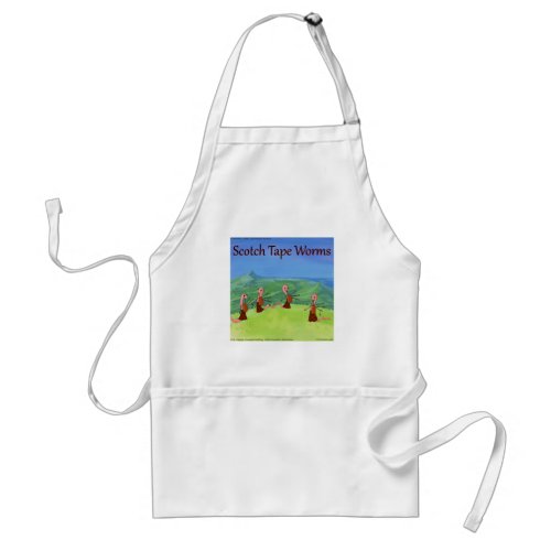 Rick London Worms From Scotland Funny Adult Apron