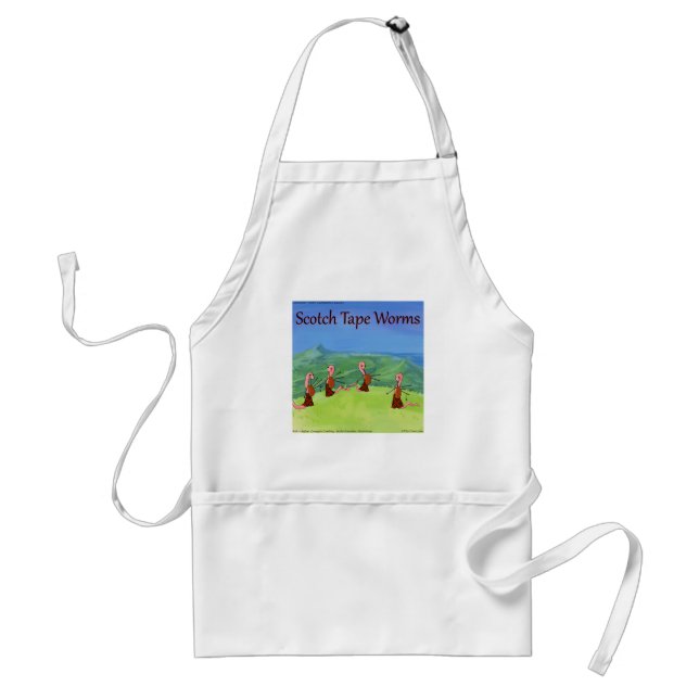 Rick London Worms From Scotland Funny Adult Apron (Front)