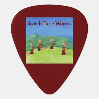 Rick London Worms From Scotland Funny Guitar Pick