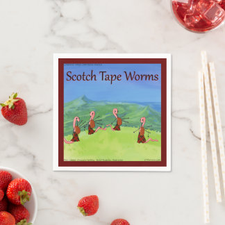 Rick London Worms From Scotland Funny Napkins
