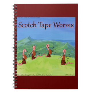 Rick London Worms From Scotland Funny Notebook