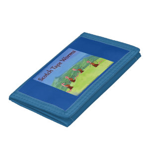 Rick London Worms From Scotland Funny Tri-fold Wallet