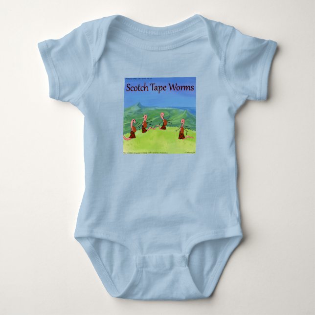 Rick London Worms Of Scotland Comic  Baby Bodysuit (Front)
