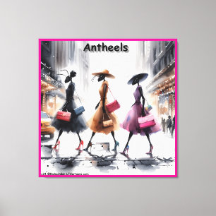Rick London's Fashion Ants Of New York City Funny Canvas Print
