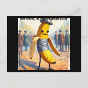Rick London's Hilarious Duct-Taped Banana Art  Postcard