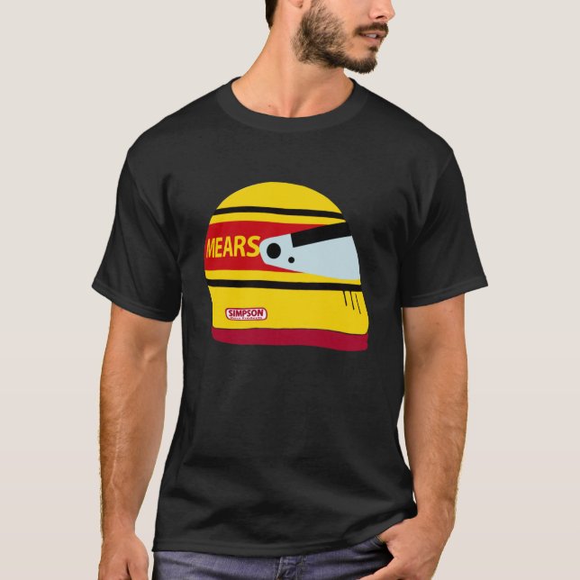 Rick Mears Indy 500 win helmet (1984) Yellow Subma T-Shirt (Front)