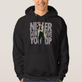 Never Gonna Give Up Rickrolling Funny Rick Roll Pullover Hoodie  : Clothing, Shoes & Jewelry