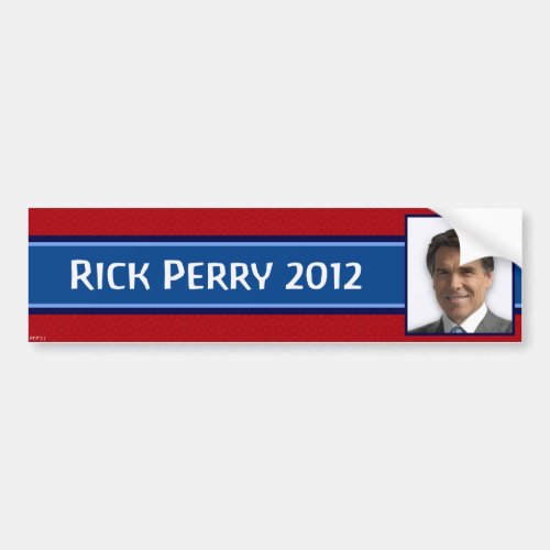 Rick Perry 2012 Bumper Sticker
