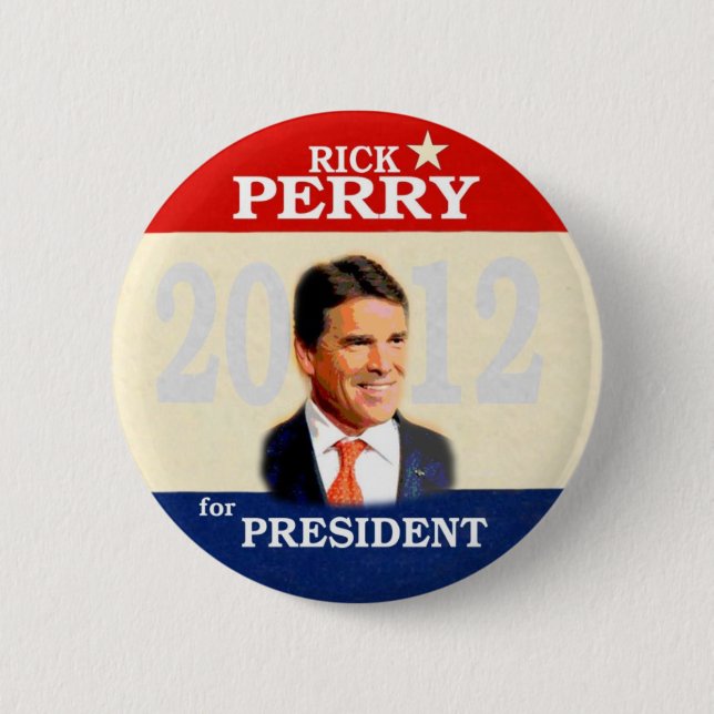 Rick Perry 2012 Button (Front)