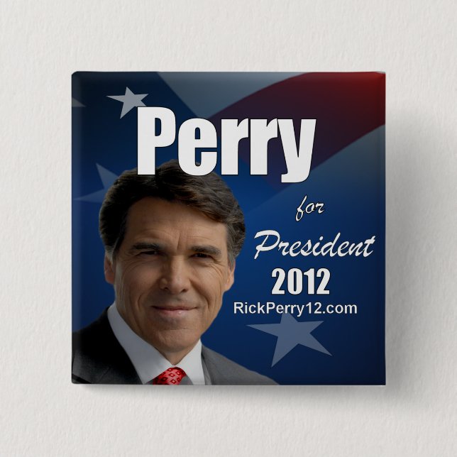 Rick Perry 2012 Pinback Button (Front)