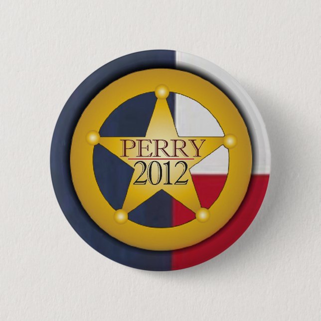 Rick Perry 2012 Ranger Badge Button (Front)