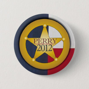 Rick Perry 2012 Ranger Badge Button