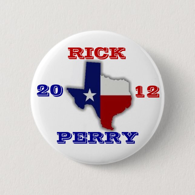 Rick Perry 2012 Texas Button (Front)