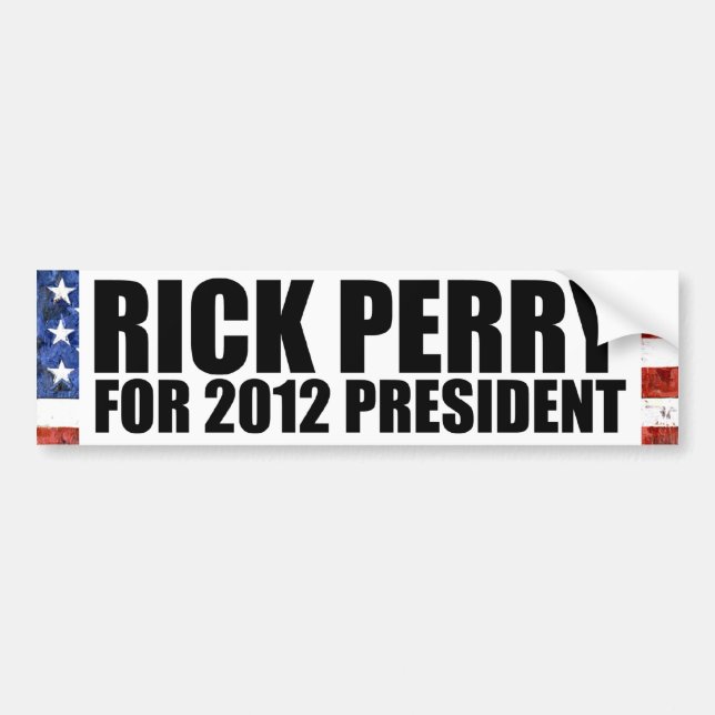 RIck Perry Bumper Stickers Buttons Decals (Front)