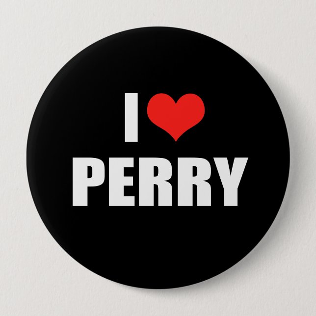 RICK PERRY Election Gear Button (Front)