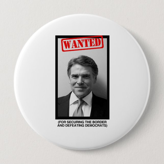 Rick Perry Mugshot Button (Front)