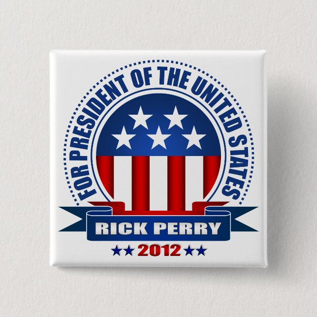 Rick Perry Pinback Button (Front)