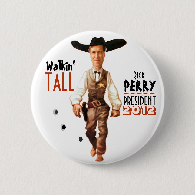 Rick Perry President 2012 Pinback Button (Front)
