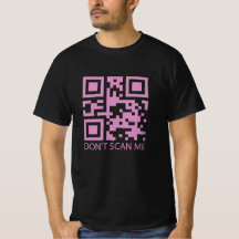 Funny Rick Roll Meme QR Code Do Not Scan Design Kids T-Shirt