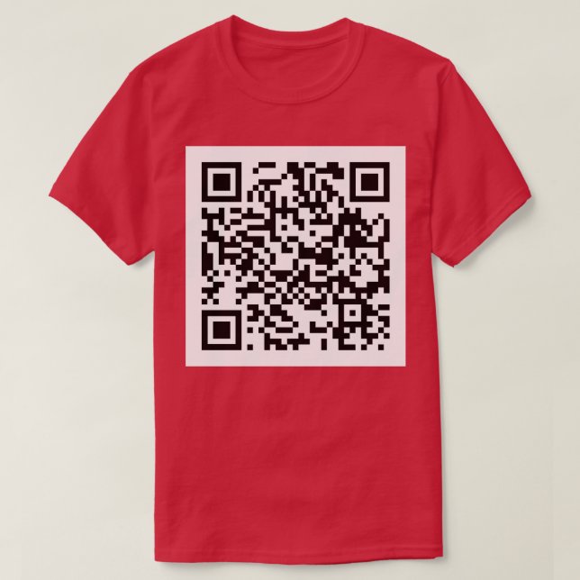 Rick Roll QR Code Crewneck Sweatshirt T-Shirt (Design Front)