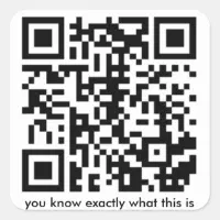 Rick Roll QR Code Sticker 