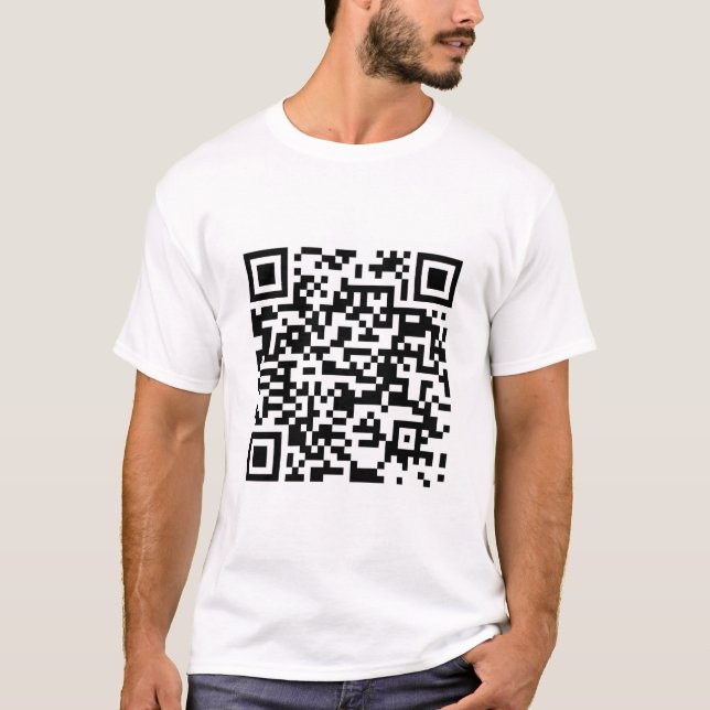 Rick Roll QR Code T-Shirt (Front)