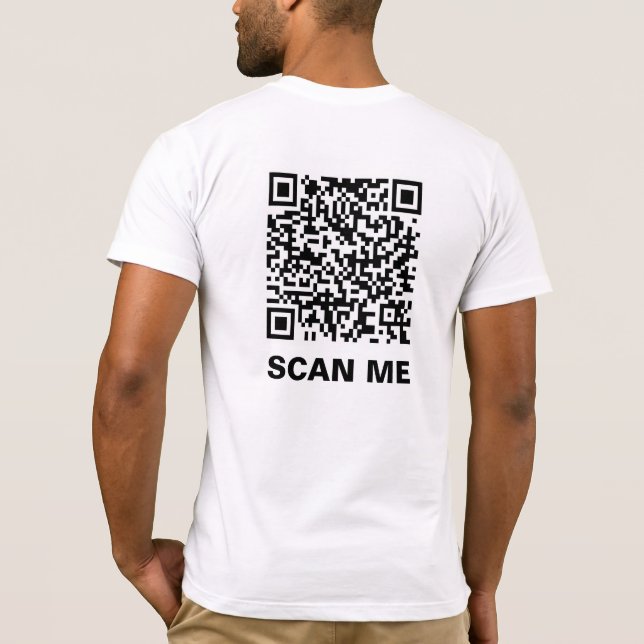 Rick Roll QR Code T-Shirt (Back)